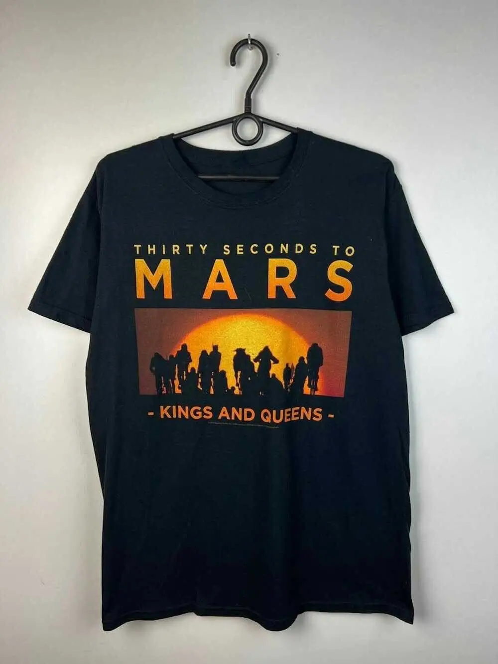 Фото Черная футболка Thirty Seconds To Mars and King Queens PP1465 №1