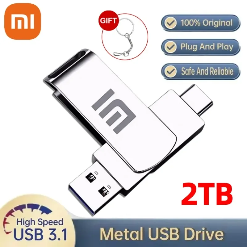XIAOMI 1 ТБ Usb3.0 USB-накопитель Металлический высокоскоростной флэш-накопитель 2 512 ГБ