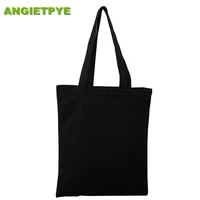 angietpye 3pcs in set for sale 35x40cm canvas bag folding tote unisex blank diy original design eco foldable cotton bags handbag