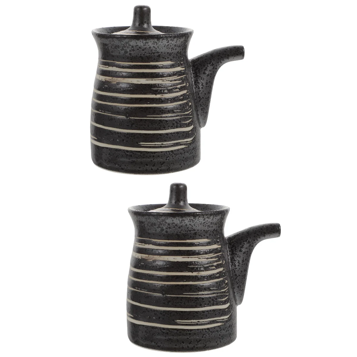 

Dispenser Bottle Ceramic Oil Sauce Vinegar Condiment Soy Bottles Sushi Pot Japanese Ceramics Kitchen Jar Seasoning Shoyu Ponzu
