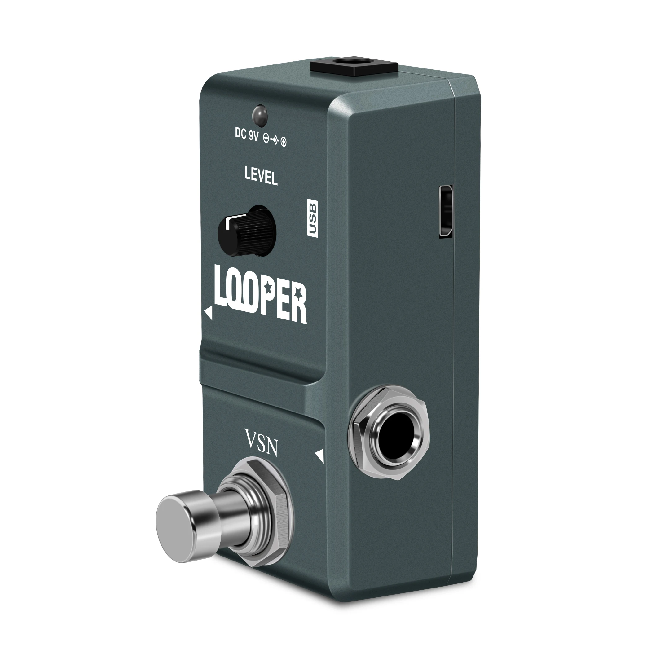 VSN LN-332 48K Looper Electric Guitar Effect Loop Pedal 10 Minutes of Looping Unlimited Overdubs USB Port True Bypass