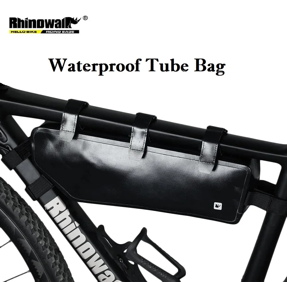 

Rhinowalk Bike Front Tube Bag Waterproof Bicycle Frame Bag Black MTB Pannier Packing Pouch Cycling Accessories