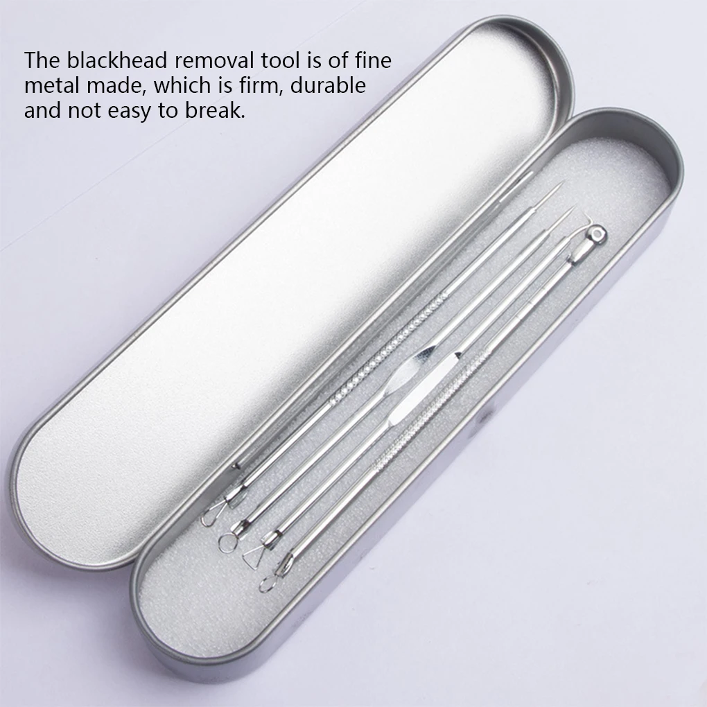 

1 Set Metal Blackhead Removal Needle Professional Face Cleaning Tweezers Tool