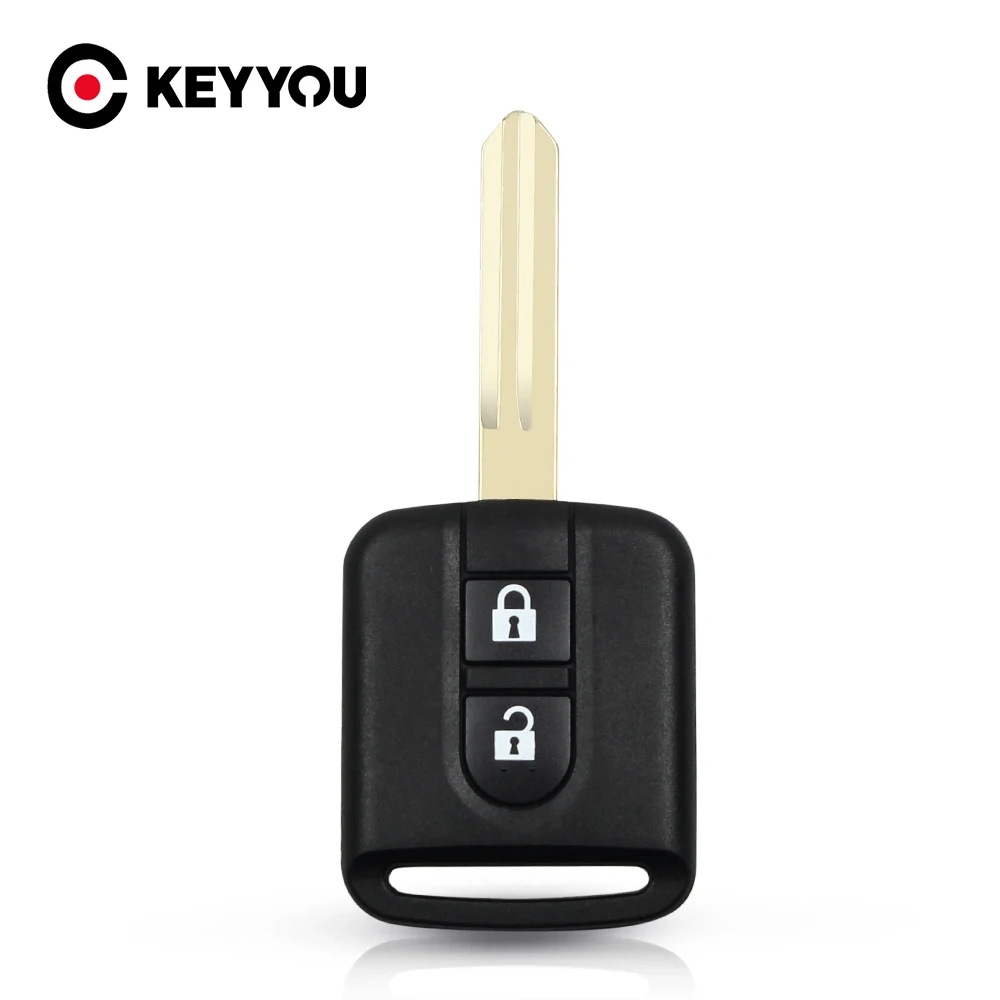 

Запасной корпус для автомобильного ключа KEYYOU с 2 кнопками для Nissan Qashqai Navara Micra NV200 патруль Y61 2002-2016 корпус дистанционного ключа