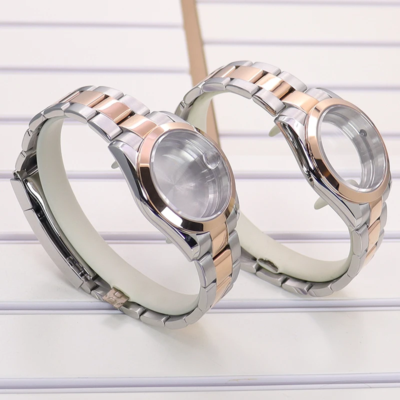 Серебристые и розовые золотые часы с ремешком на руку 36 мм/40 мм ремешок для часов