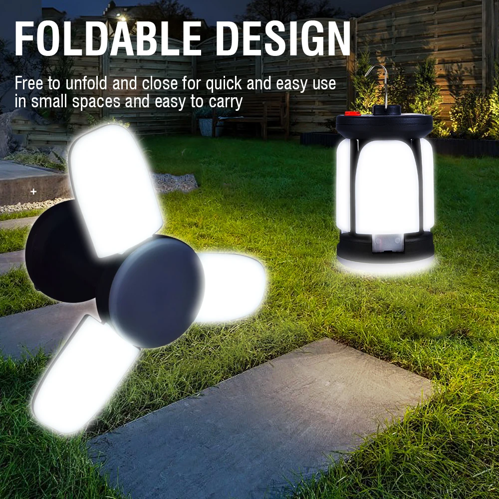 LED lantern Portable Suspension Foldable Design 2400mA USB Charging Tent Light Waterproof Emergency Night Outdoor Lighting enlarge