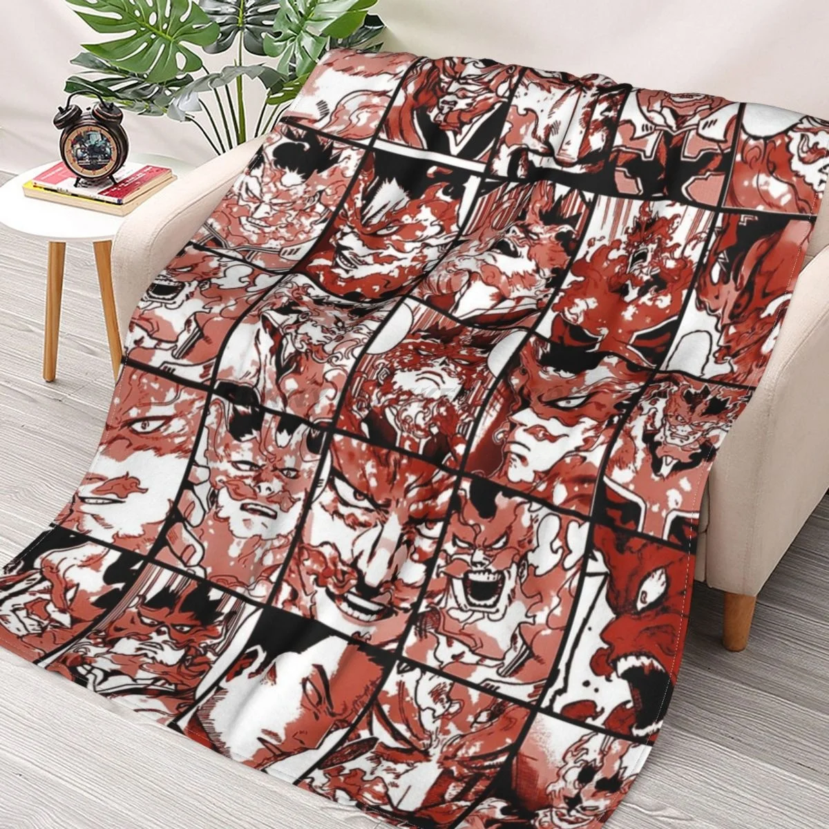 

Endeavor - My Hero Academia Collage Throws Blankets Collage Flannel Ultra-Soft Warm picnic blanket bedspread on the bed