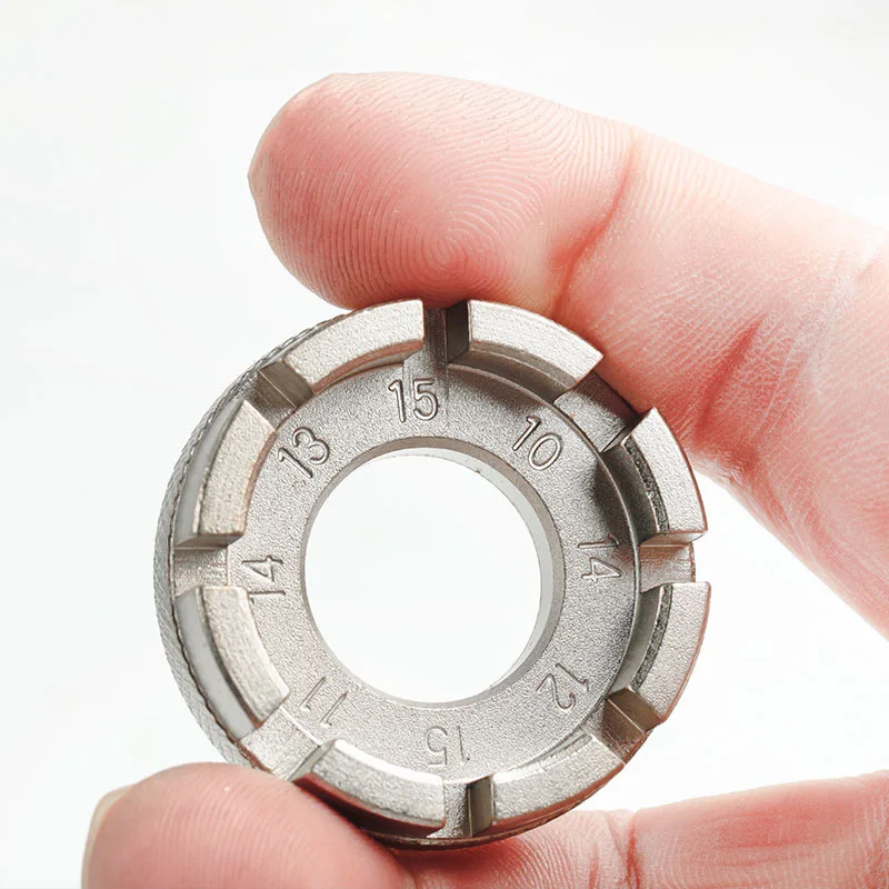 

6-8 Way Grooved Bike Spoke Nipple Wrench Mtb Road Bike Rim Adjuster Wrench Galvanized Repair Service Tool Key Portable Tool 2022
