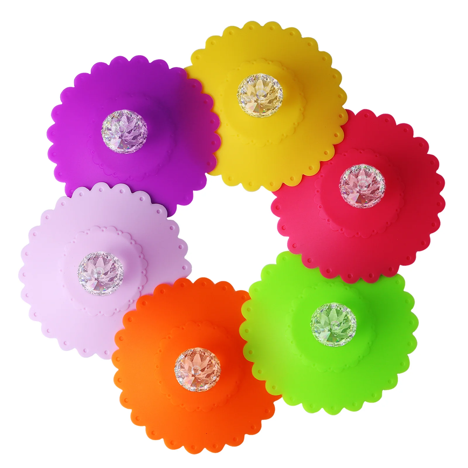 

Silicone Cup Lids Mug Cover Covers Hot Beverage Coffee Tea Drink Universal Fall