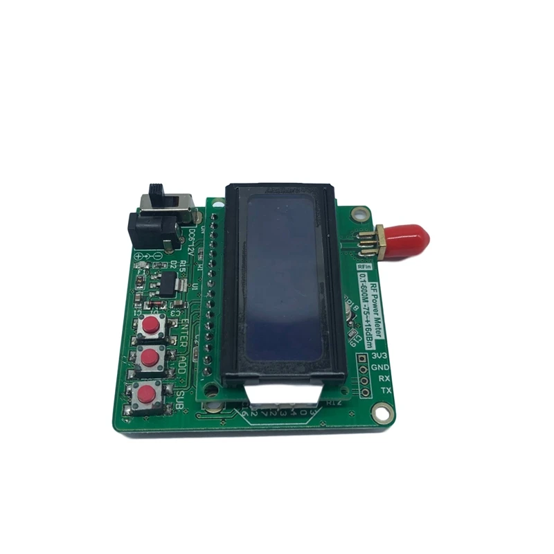 

LCD Digital Wattmeter Volt Watt Power Ammeter RF Power Meter -75-16 Dbm 1-600Mhz Radio Frequency Attenuation Tool