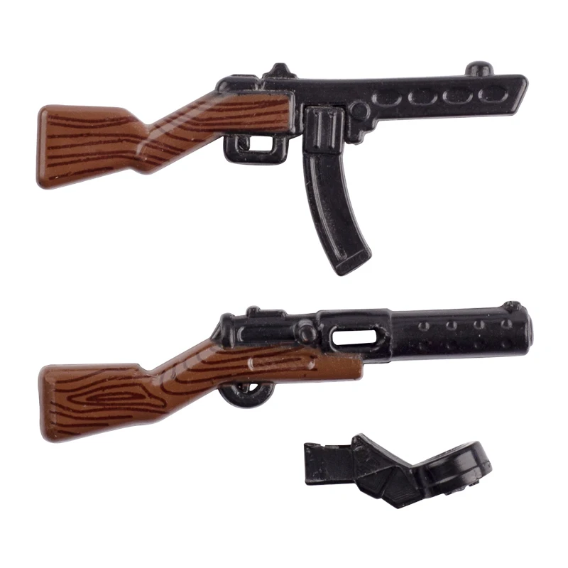 MOC WW2 блоки военного оружия с зернистой фактурой британское оружие Советская