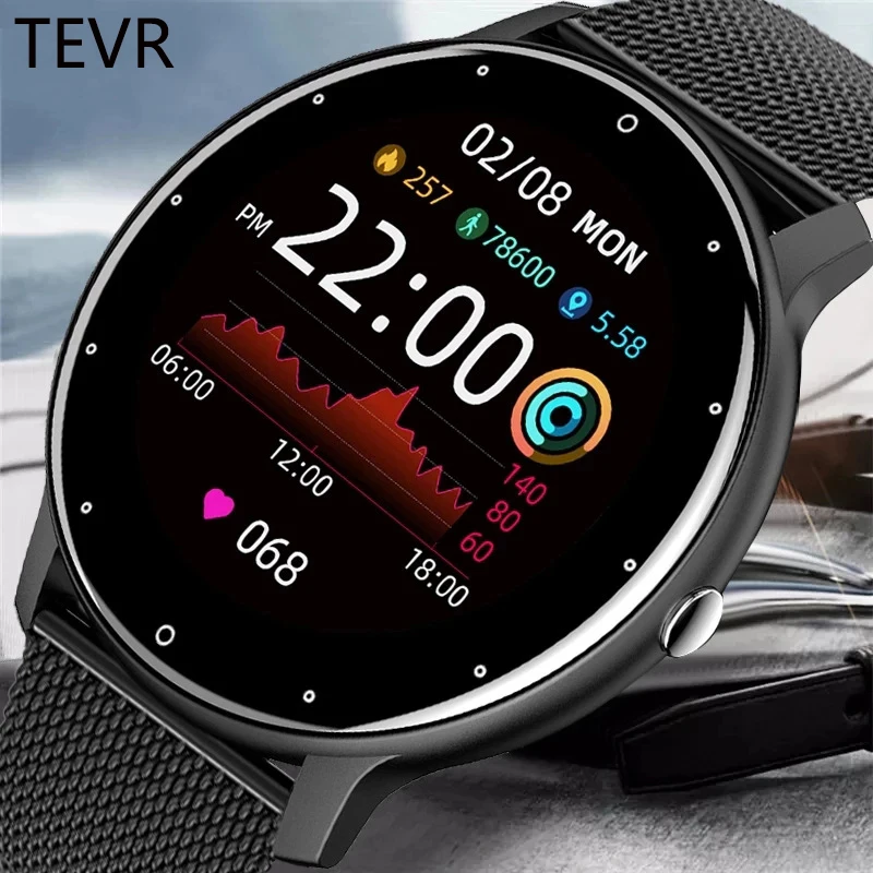 

Смарт-часы TEVR мужские с сенсорным экраном, водостойкие, IP67, Bluetooth