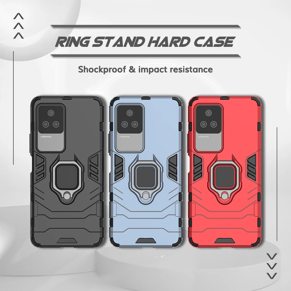 UFLAXE Original Shockproof Case for Xiaomi Redmi K50 / K50 Pro / Redmi K50 Gaming Back Cover Hard Casing with Ring Stand enlarge