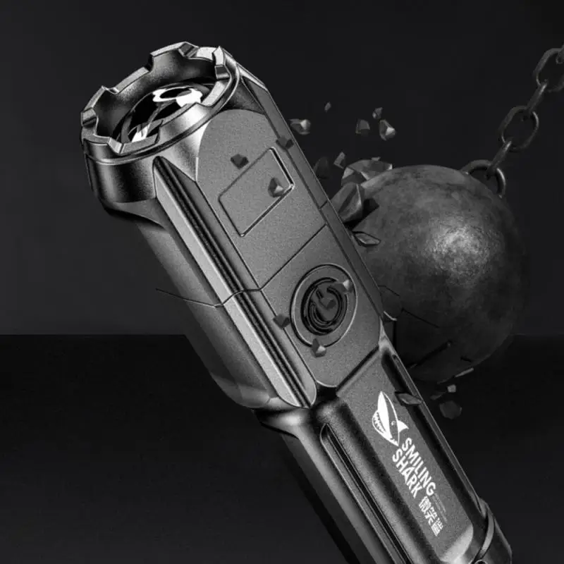 

High Capacity Lithium Battery Torch Standard Interface Multi-focus Electric Torch Compact Flashlight Multifunctional Torch