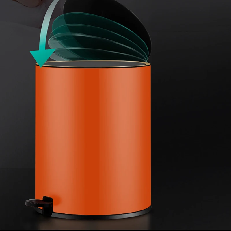 

Waste Bin Bathroom Aesthetic Bedroom Touchless Bins Toilet Office Trash Kitchen Storage Cleaning Poubelles Home Garden Bins