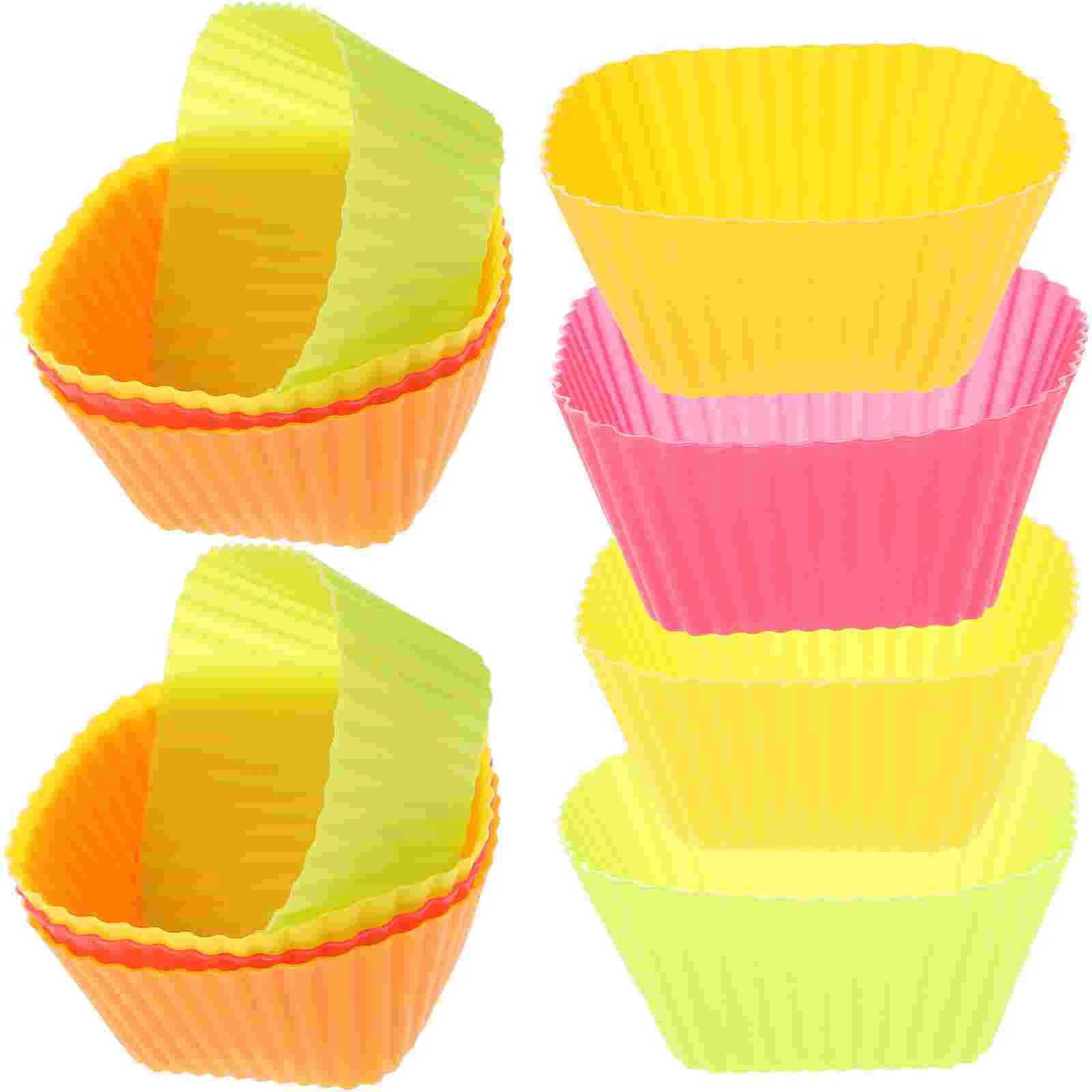 

Cups Baking Silicone Muffin Cupcake Liners Square Reusable Molds Rubber Cup Pans Kitchen Wrapper Stick Non Mold Cake Nonstick