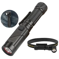 xpg foldable dual purpose led flashlight type c charging multi functional strong light headlamp with magnet emergency supplies