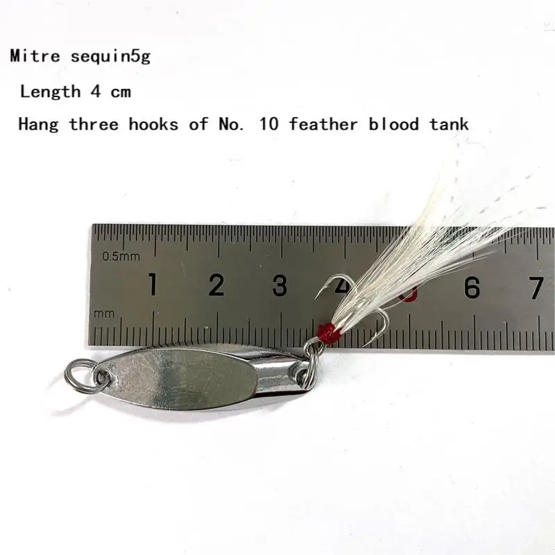 1pcs Metal Spinner Spoon Lures Trout Fishing Lure Hard Bait Sequins Paillette Artificial Baits Spinnerbait Fish Tools 5g-21g enlarge