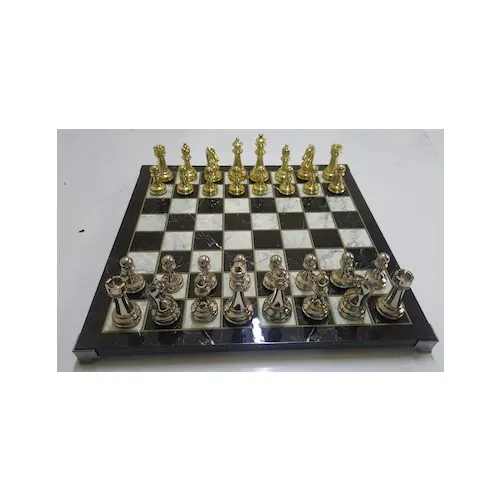 

Marble Tabla Looking Wooden Decorative Chess set