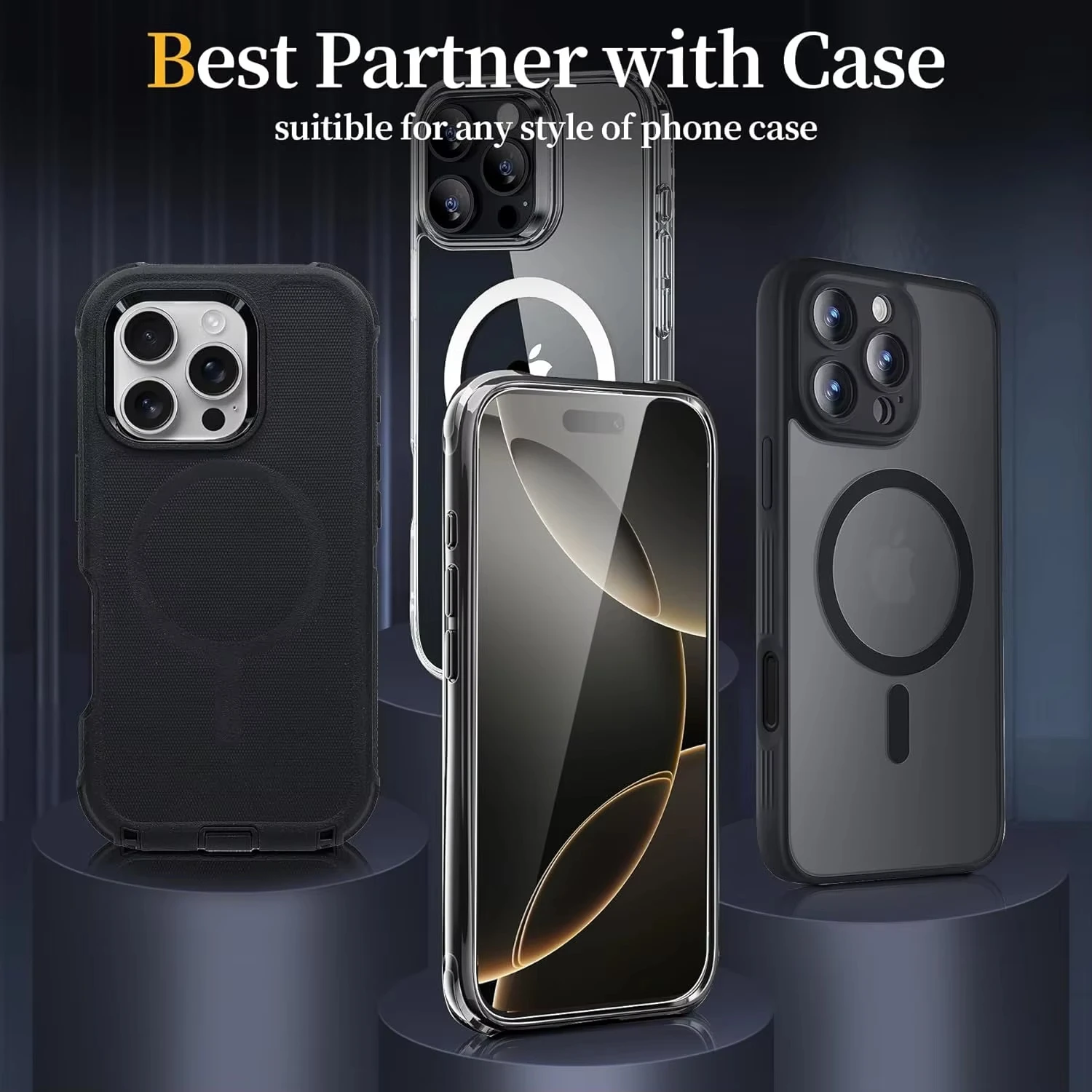 1-5 шт. Защитная пленка для экрана для iPhone 16 17 Pro Max Air 13 11 15 14 Plus 16E 12 Mini XR Xs X 7 8 17promax Защитное закаленное стекло (art.: 3920d4a809bc1) - 3920d4a809bc1