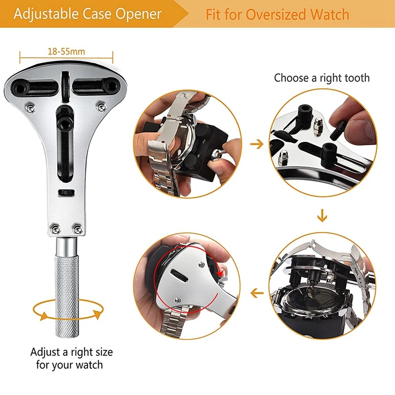 Watch Repair Kit, 149 PCS Watch Battery Replacement Tool, Watch Band Repair Tool, Watch Spring Bar Tool Set