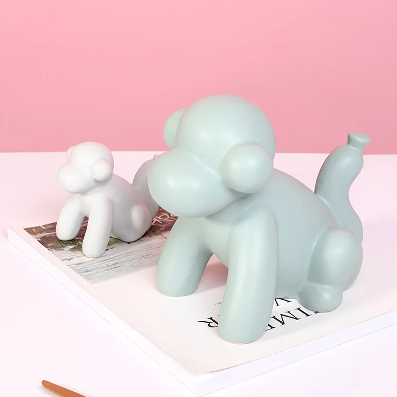 

Керамическая обезьяна в скандинавском стиле, креативное украшение в виде слона, животное, для гостиной, ТВ, кабинета, украшение для дома, нов...