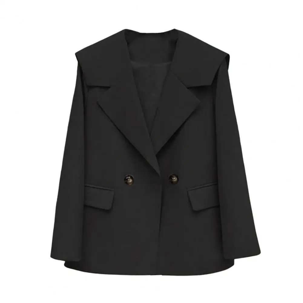 

Stylish Autumn Coat Loose Outwear Women Blazer Turn-down Collar Autumn Coat