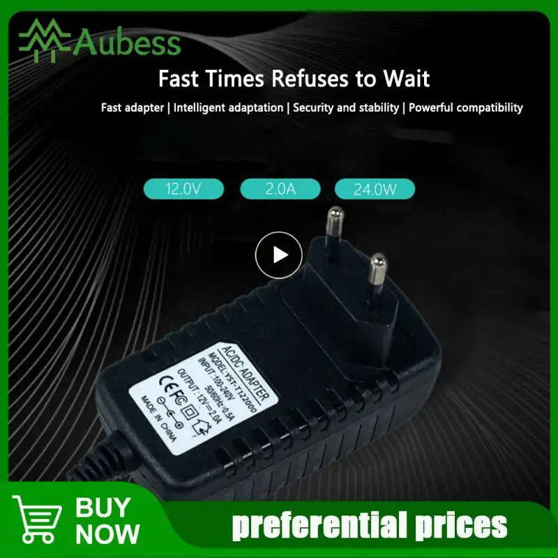 

Stable 12v Us Adapter 100-240v Fast Adapter 2a Power Plug Home Safe Power Adapter Accessories