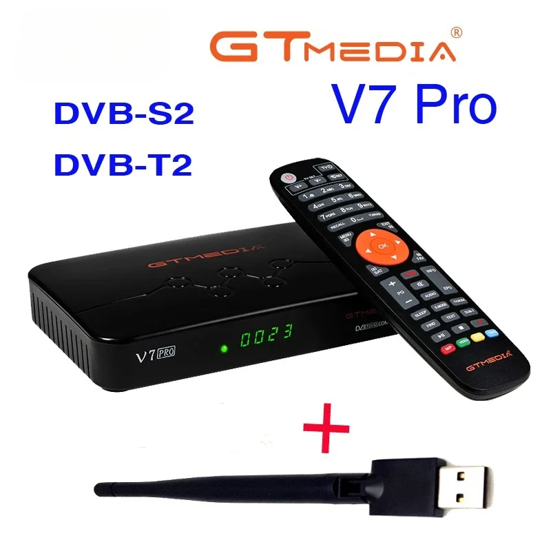 Приемник спутникового телевидения GTmedia V7 Pro DVB-S2 S2X T2