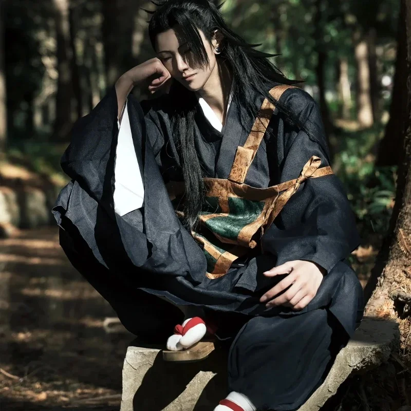 Фото Новый костюм для косплея на Хэллоуин 2026 года: «Магическая битва» (Jujutsu Kaisen), Сугуру Гето, японское аниме, униформа Токийской полиции, AABA №5