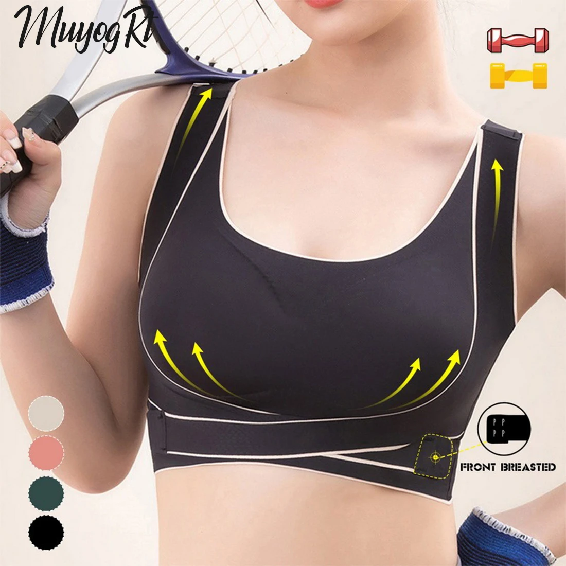 

Women Push Up Bra Plus Size Correction Bras Seamless Wireless Bralette Sports Brassiere Fitness Vest Crop Top Female Underwear