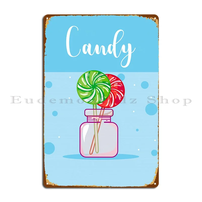 

Sweet Lollipop Metal Plaque Vintage Garage Living Room Designs Plaques Tin Sign Poster