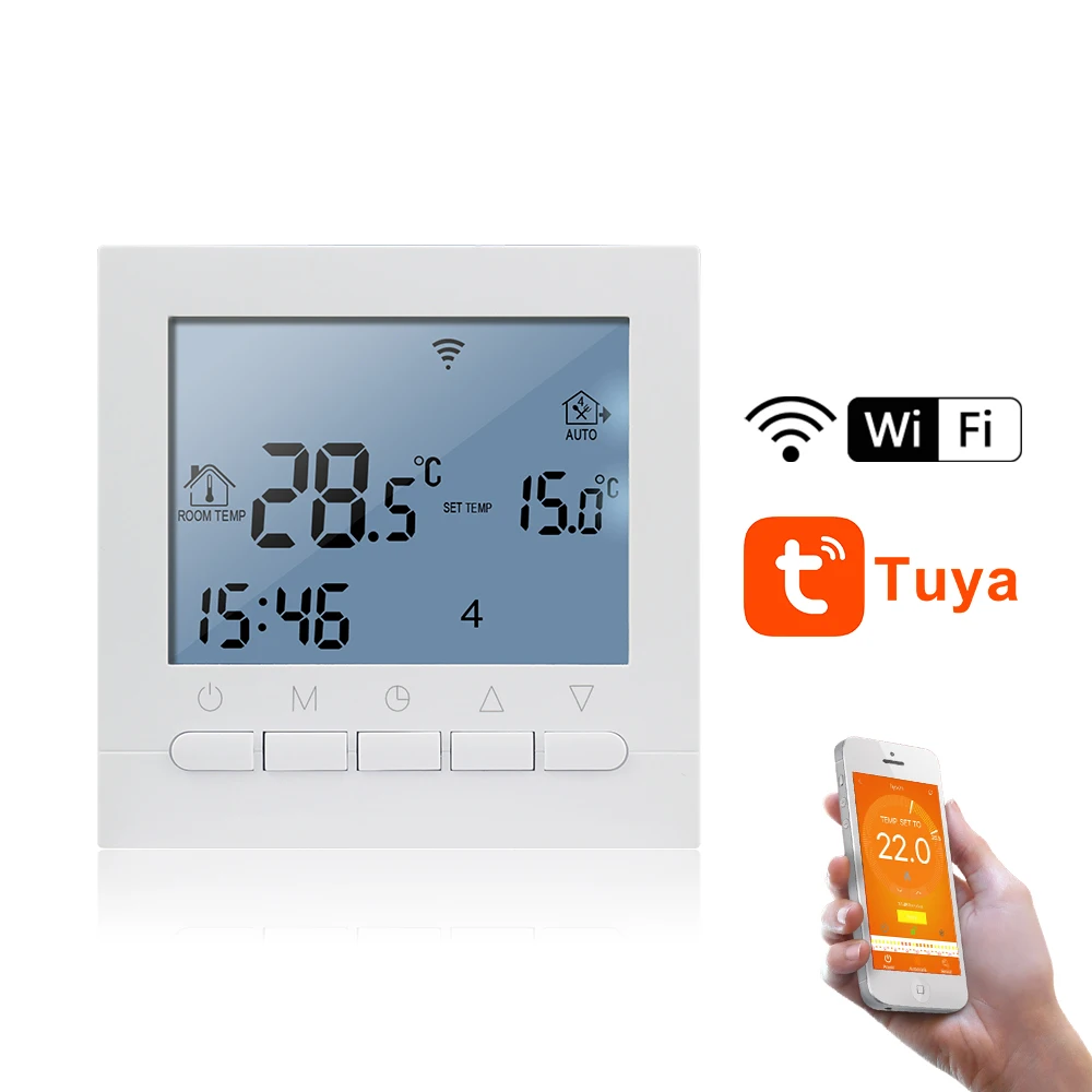 

16A/3A Wifi Thermostat LCD Floor Heating Controller AC220V Gas Boiler Temperature Regulator Ralay Output Weekly Programmable