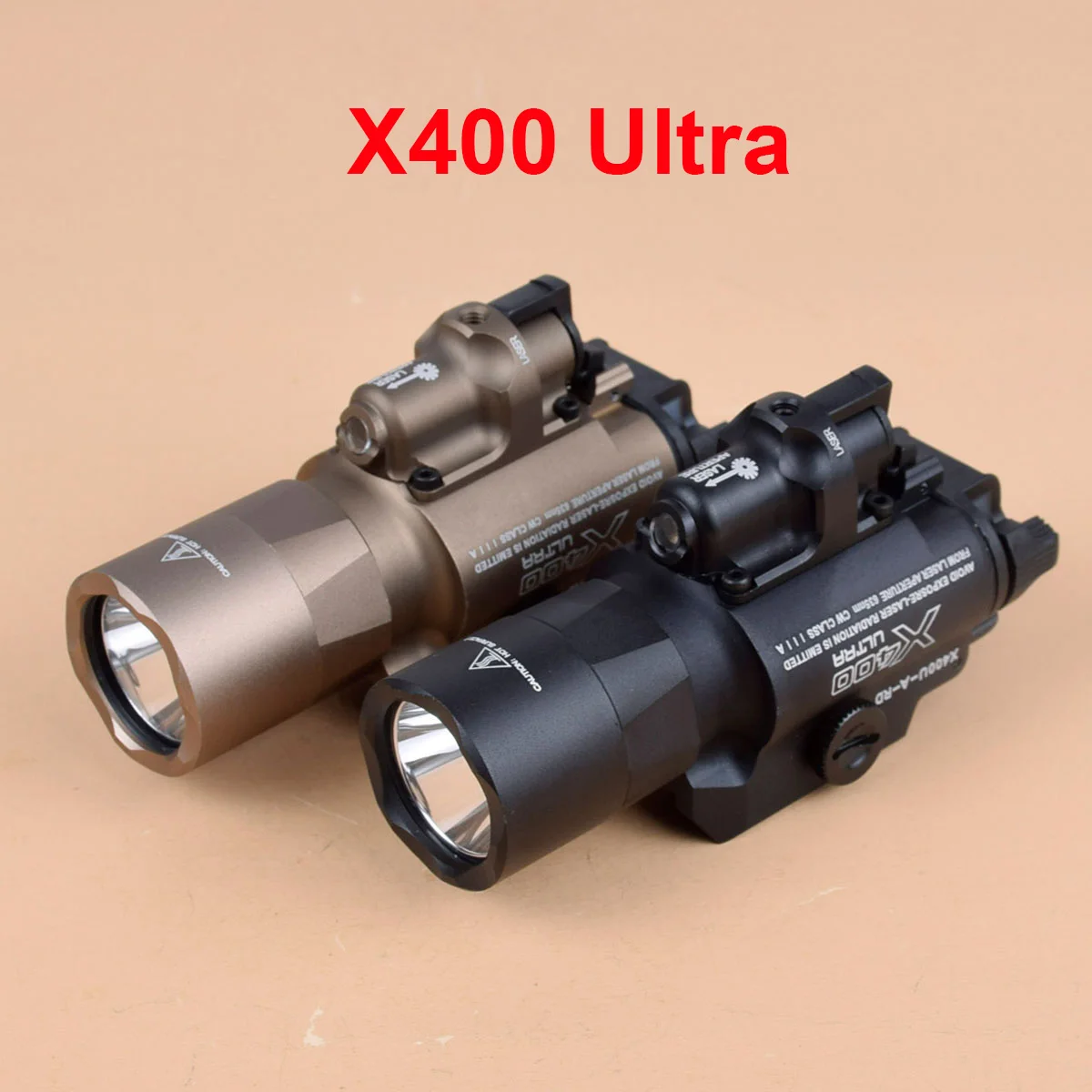 

Tactical SF X400 Ultra Weapon Pistol Gun Light Combo Red Green Laser Sight For Airsoft Glock 17 18 22 With 20mm Rail