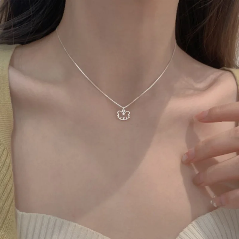 

Little Tiger Necklace Life Pendant Gift Female 2022 Ornament Clavicle Zodiac Sign