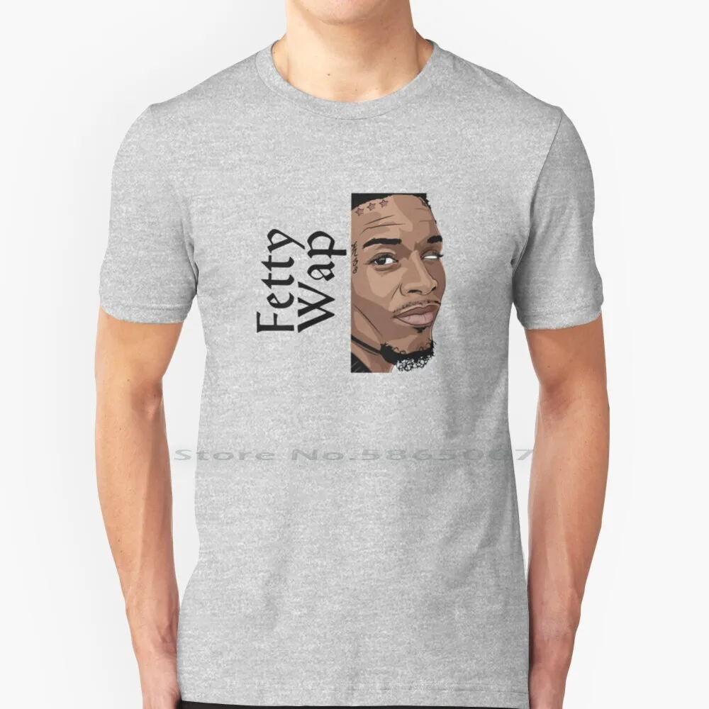 Футболка Fetty Wap 100% хлопок Eye 679 рандомный товар альбом авария