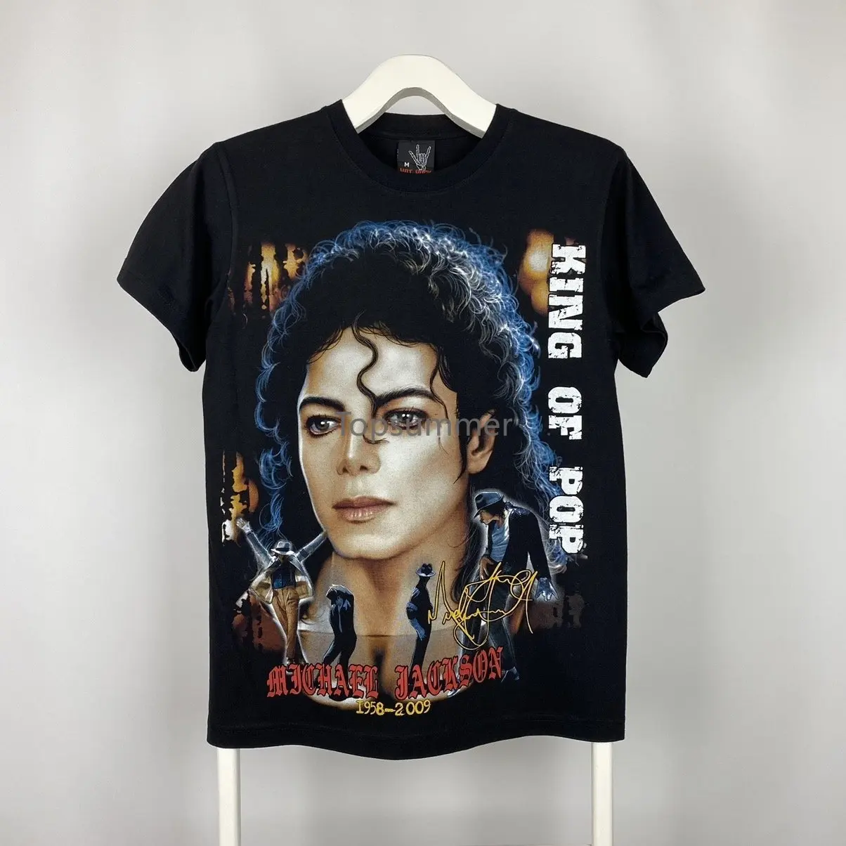 

Men T Shirt 1958-2009 Michael Jackson King Of Pop Bootleg T-Shirt