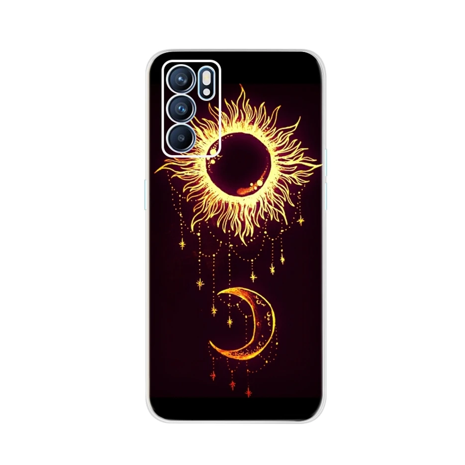 Чехол для Oppo Reno6 Pro 5G Мягкий Силиконовый ТПУ Стильный 3D чехол телефона Reno 6 Plus + s Fundas