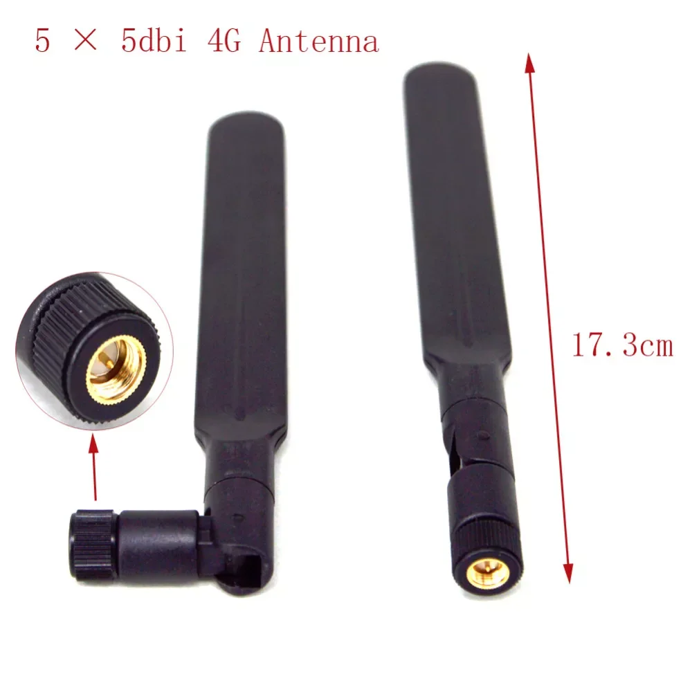 

5 шт. 4G антенна Omni 5dbi антенна SMA штекер 4 ГГц Антенна 17,3 см