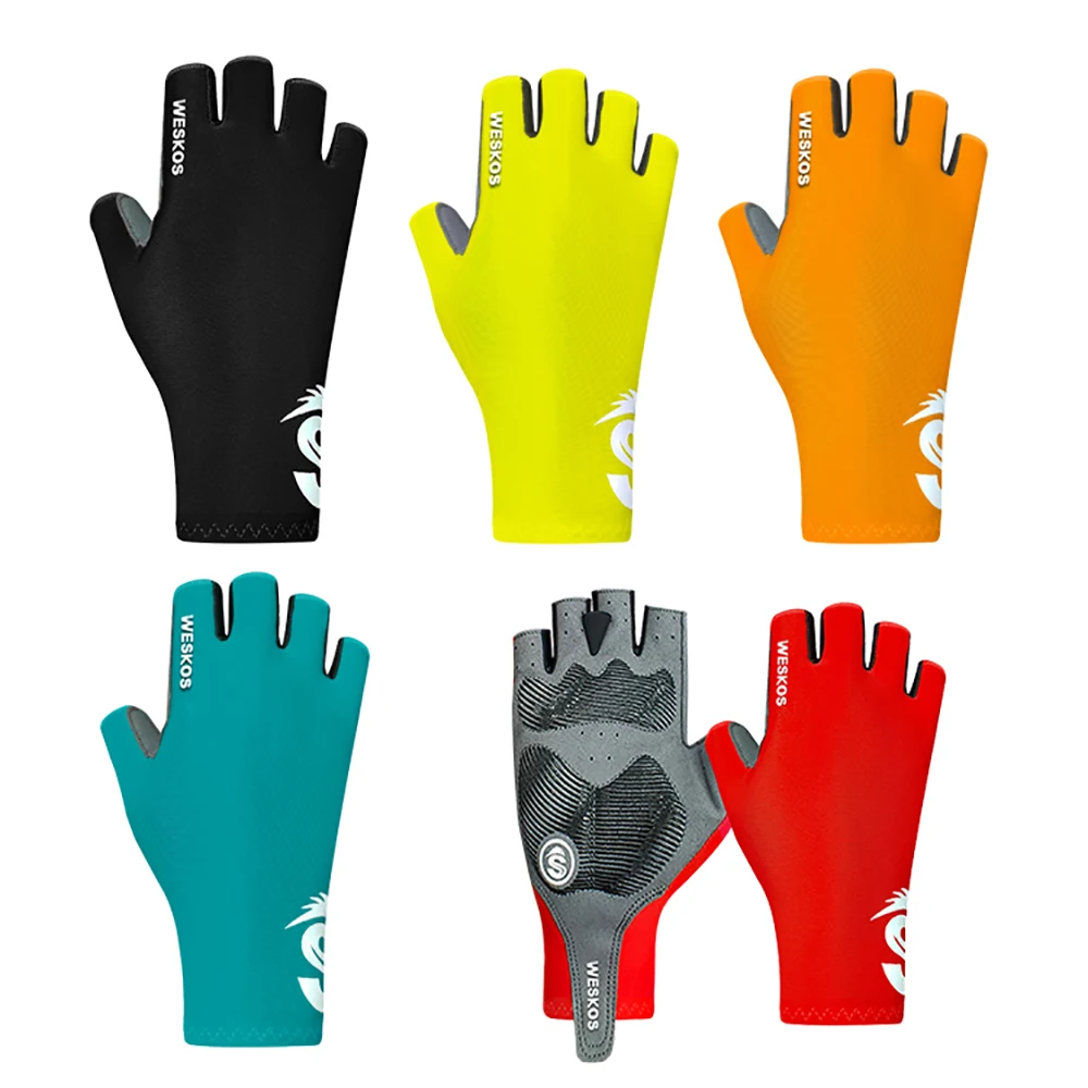 

Men's bicycle and motorcycle gloves silicone non slip breathable wear-resistant sunscreen sweat absorption