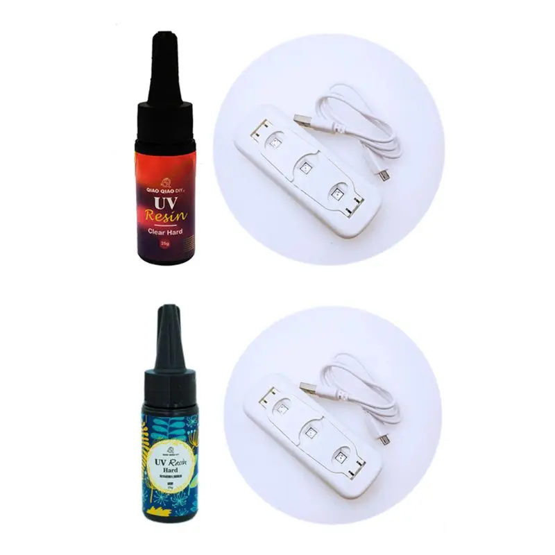

Y51E Clear UV Resin 3W Lamp Dryer Jewelry Tools Ultraviolet Cure Resin Solar Cure Sunlight Activated Resin Hard Resin Jewelry