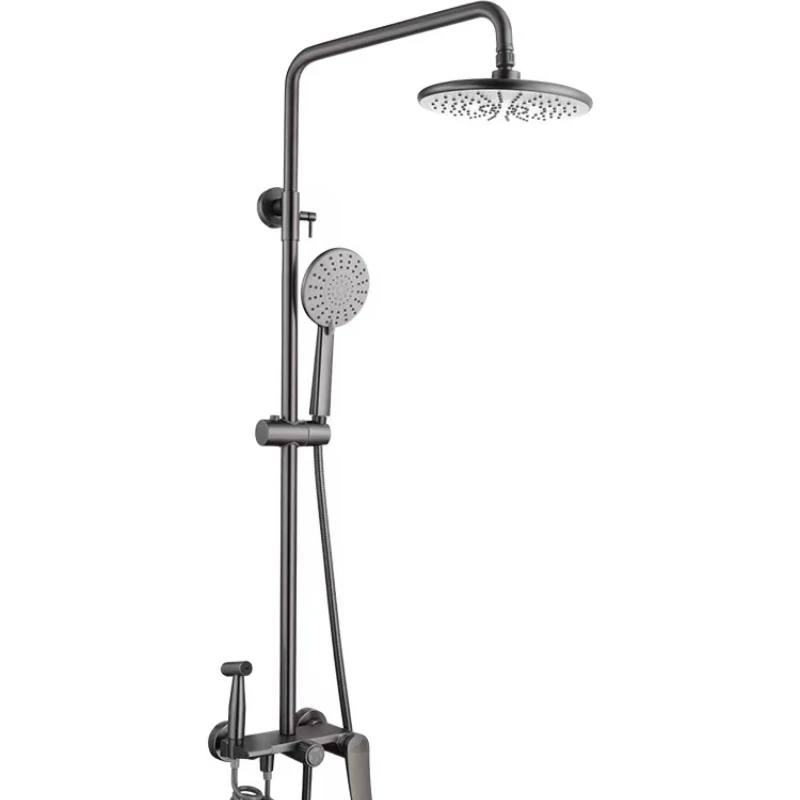 

Bathroom Shower Set Wall Mounted System Copper Nozzle Spray Gun Multifunctional Faucet