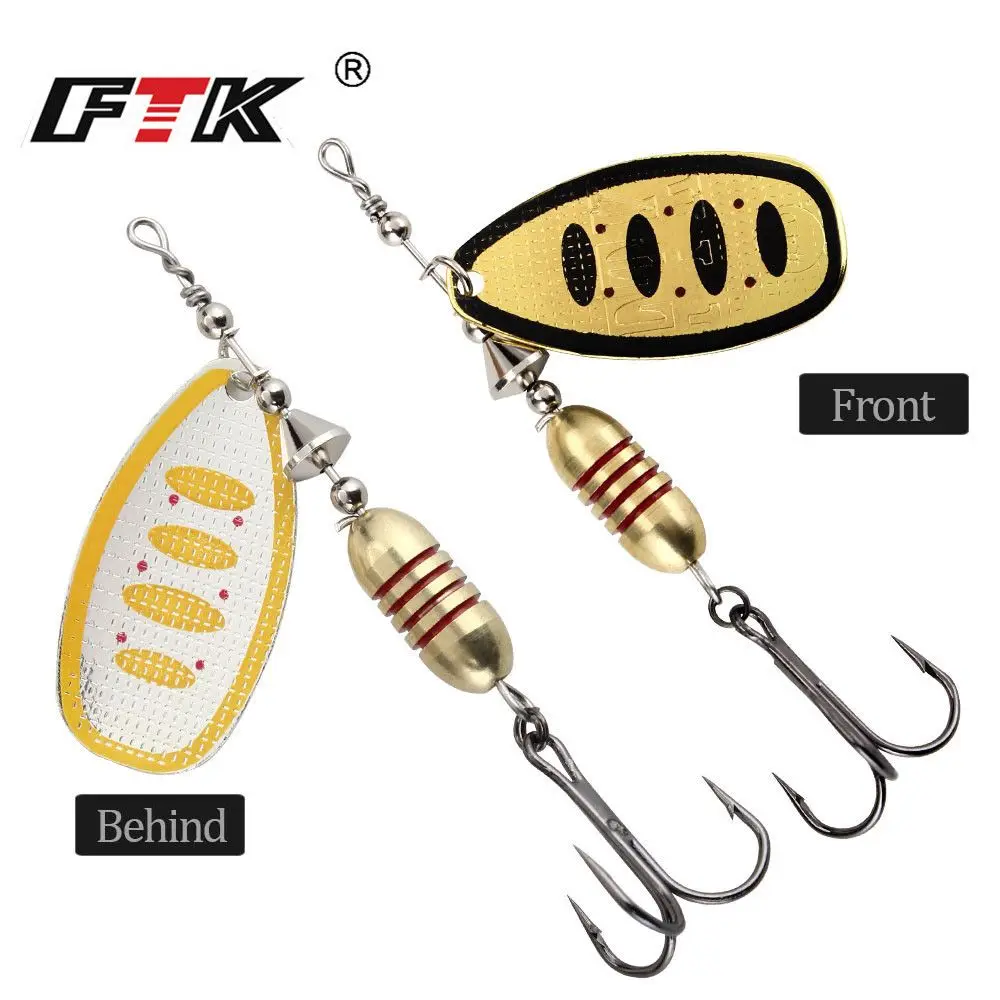 

Hot Metal Durable Portable Treble Hook Crank Bait Spoon Spinner Fishing Lure