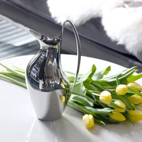 francais dining table vase ornaments home living room silver kettle shaped ceramic flowerware home decor feng shui