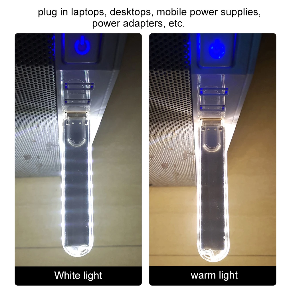 

Pack of 2 USB Light LED Book Lamps Energy-saving Lighting