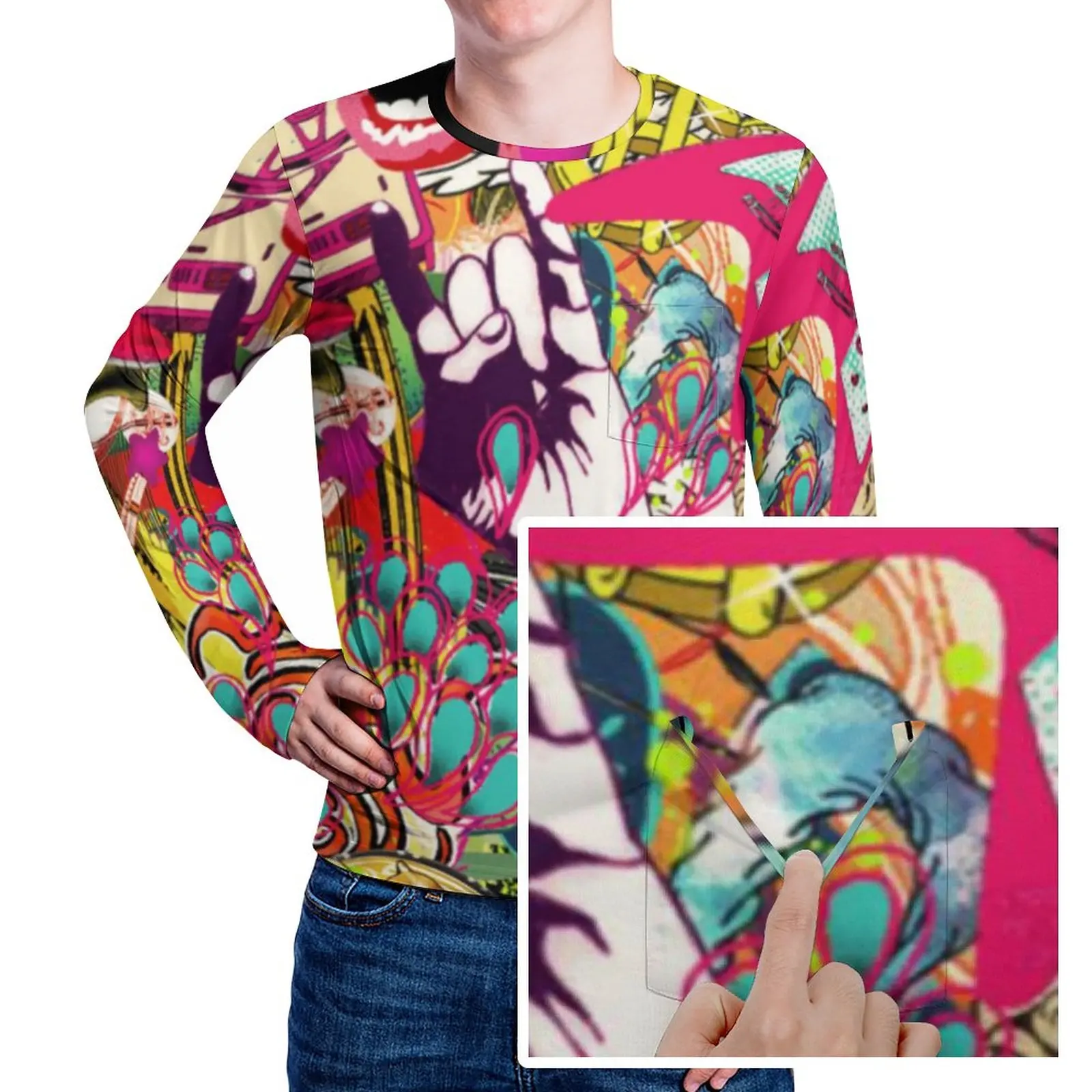 

Мужская футболка Kiss Band, металлическая Эстетическая футболка в стиле рок, повседневные модные футболки с длинным рукавом на заказ, большие Топы