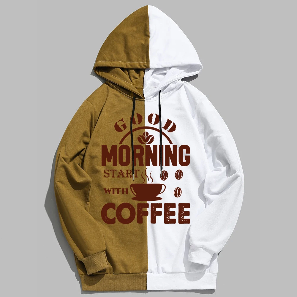 

Толстовка Goood Moring Start с кофе, уличная одежда в стиле хип-хоп, винтажный Женский пуловер, толстовка, новые модные теплые топы, милый Свитшот
