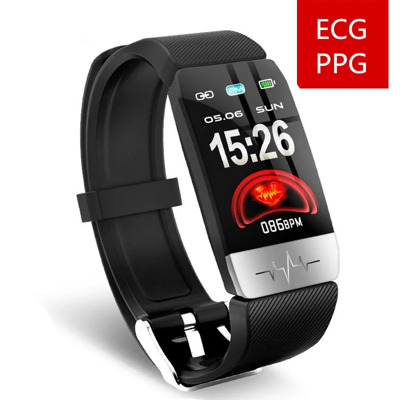 

Q1S Smart Band ECG+PPG Fitness Tracker Heart Rate Blood Pressure IP67 Waterproof Weather Forecast Sports Smart Bracelet Watch