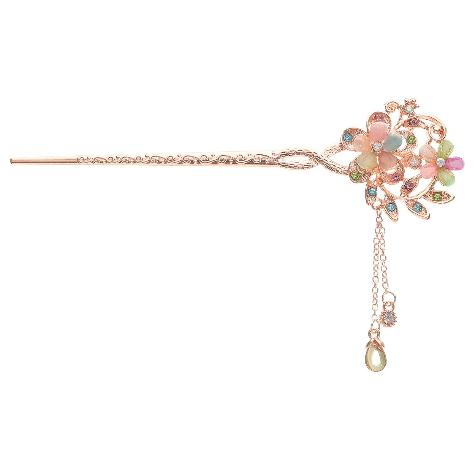 

Bride Headpieces Wedding Tassel Hair Pin Fashion Earrings Women Chinese Hairpin Metal Clips Fork