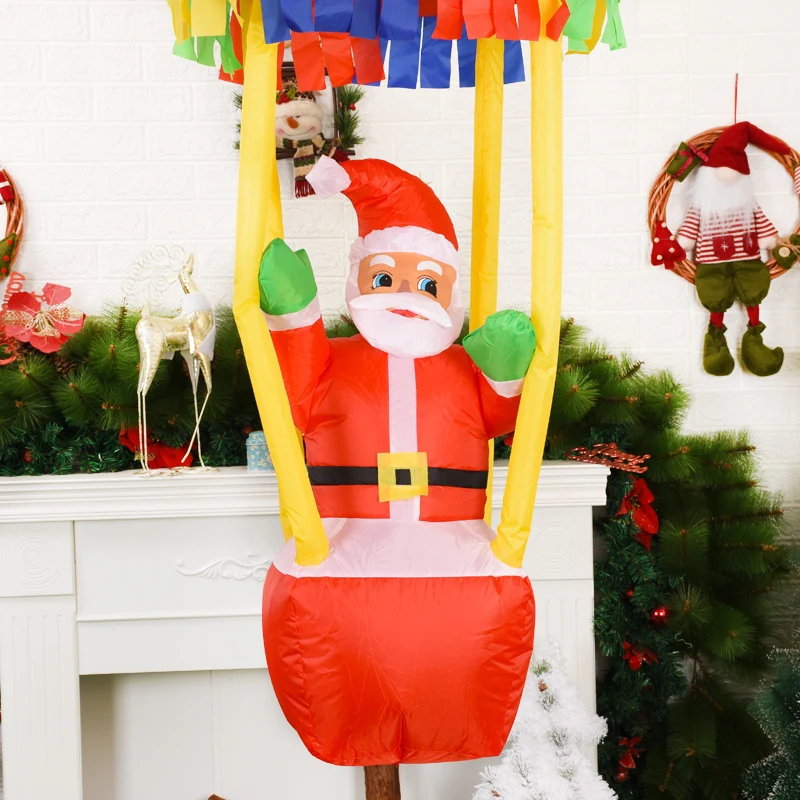 180 См Санта-Клаус Надувное Рождественское Украшение Со Светодиодной Подсветкой